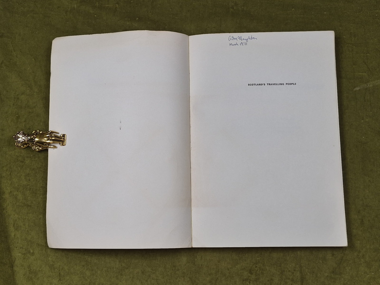 Scotland's Travelling People - Hugh Gentleman , Susan Swift , HMSO 1971 PB3