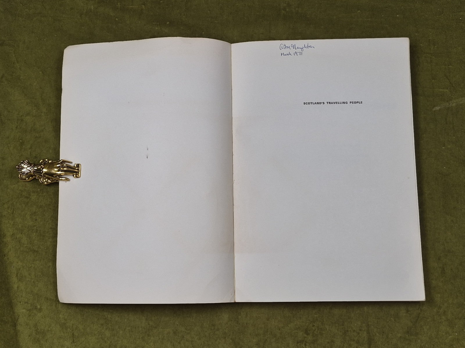 Scotland's Travelling People - Hugh Gentleman , Susan Swift , HMSO 1971 PB3