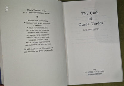 G K Chesterton - Reprint Series 1964 Darwen Finlayson - 11 Volumes HB / DJ 8