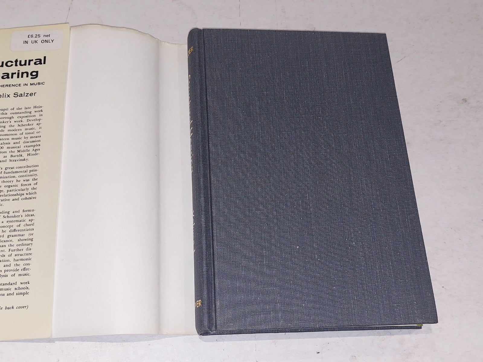 Structural Hearing Tonal Coherence in Music [Vol. 1 & 2] Felix Salzer Hb Books1