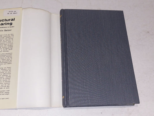 Structural Hearing Tonal Coherence in Music [Vol. 1 & 2] Felix Salzer Hb Books1