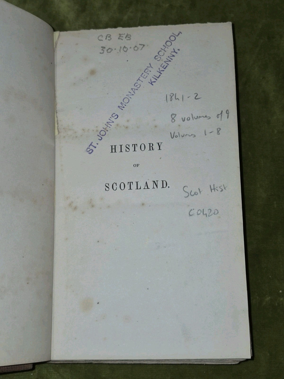 Patrick Fraser Tytler's History of Scotland (1841) Set of 8 Volumes William Tait8