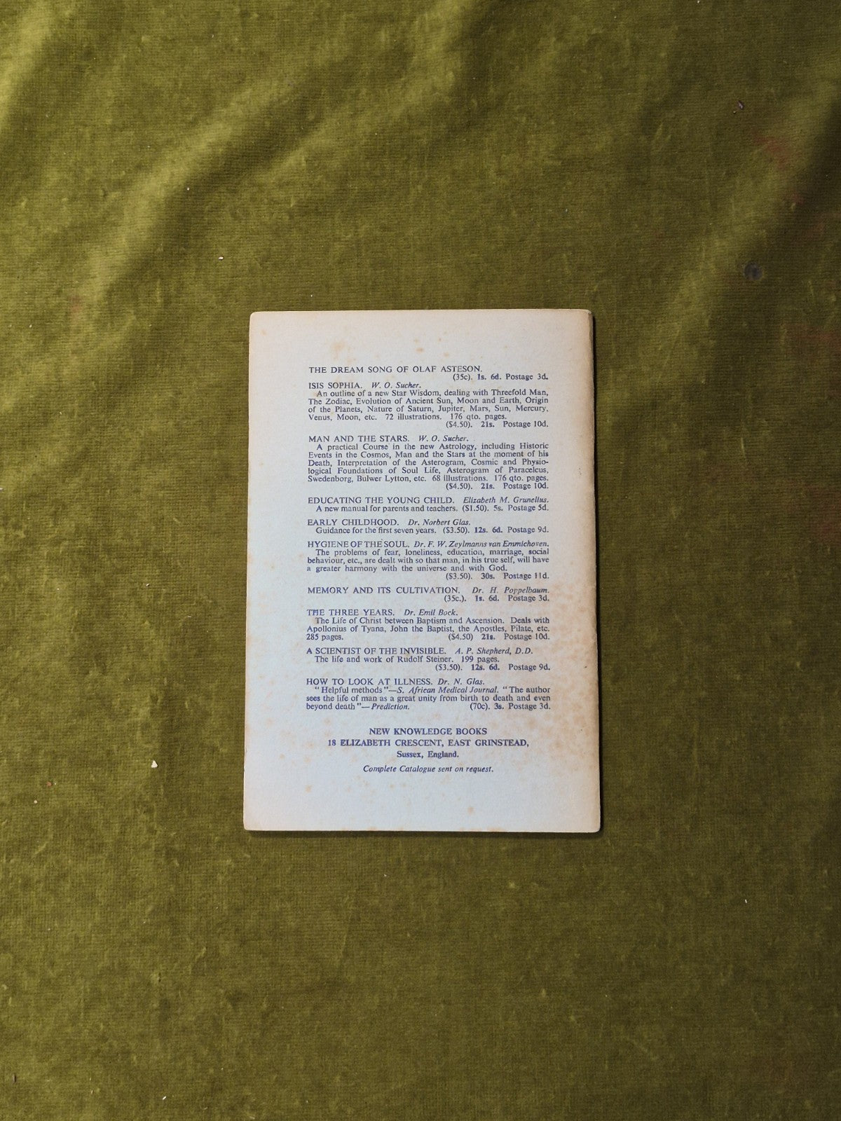 The Wisdom in Fairy Tales - Ursula Grahl New Knowledge Books 1st Ed R. Steiner1