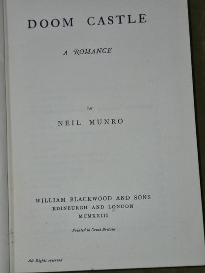 Neil Munro William Blackwood Job Lot The Lost Pibroch Fancy Farm Doom Castle5