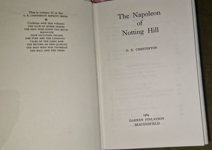 G K Chesterton - Reprint Series 1964 Darwen Finlayson - 11 Volumes HB / DJ 19