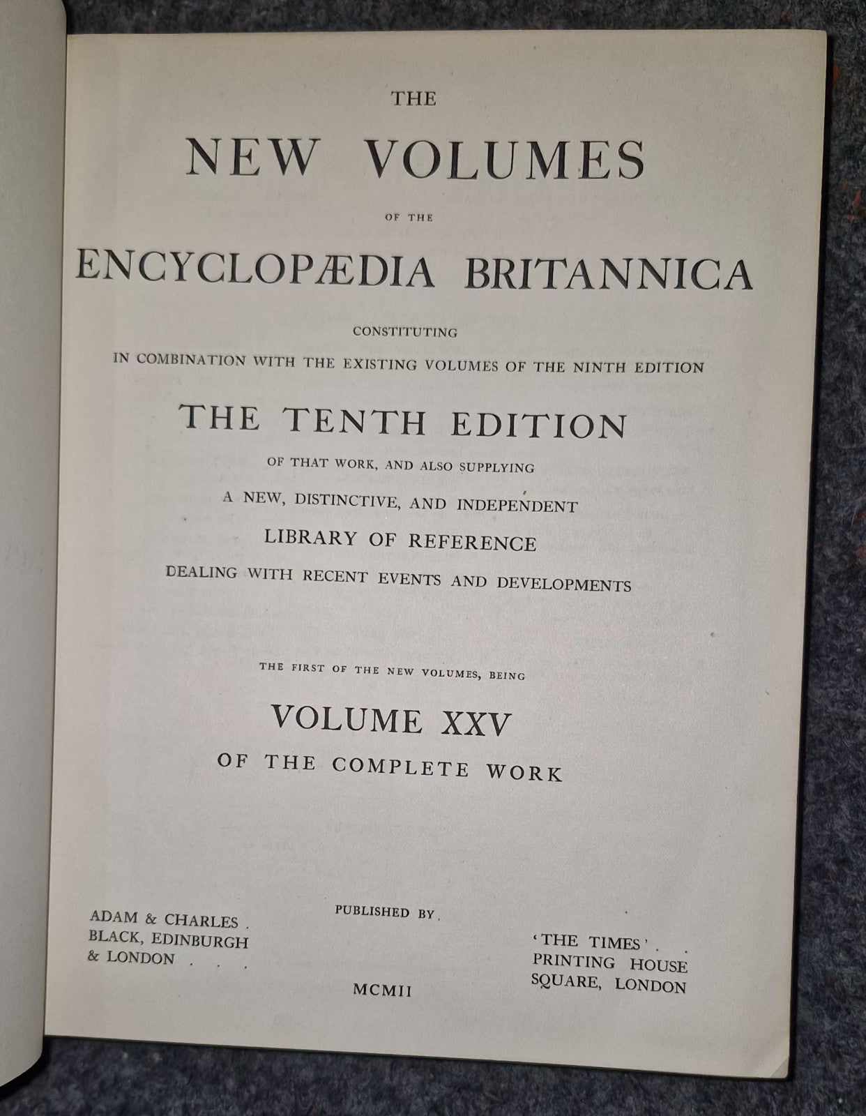 Encyclopedia britannica Tenth Edition 10th The New Volumes To Ninth 9th & Maps9