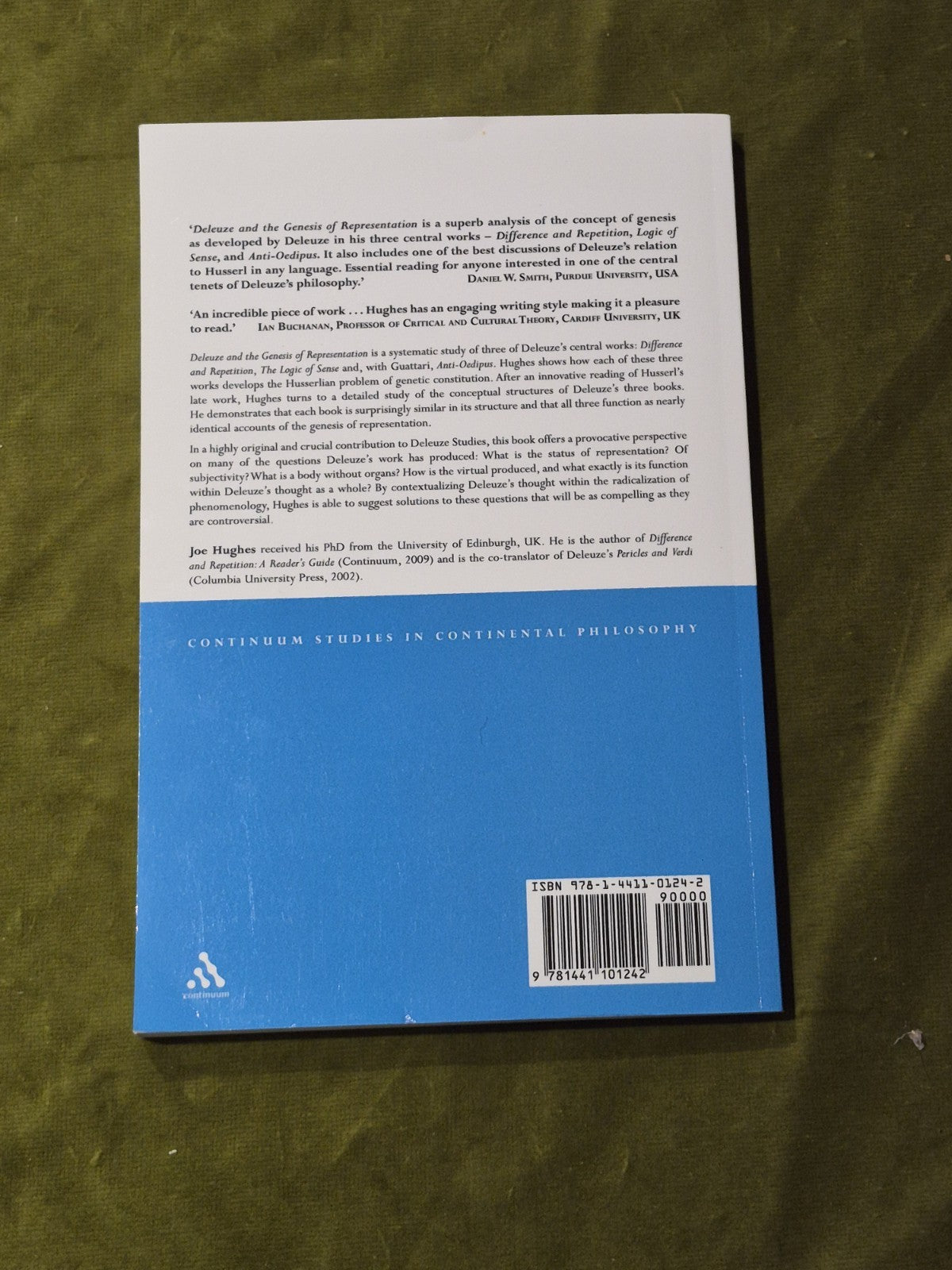 Deleuze and the Genesis of Representation, Joe Hughes. Continuum 20091