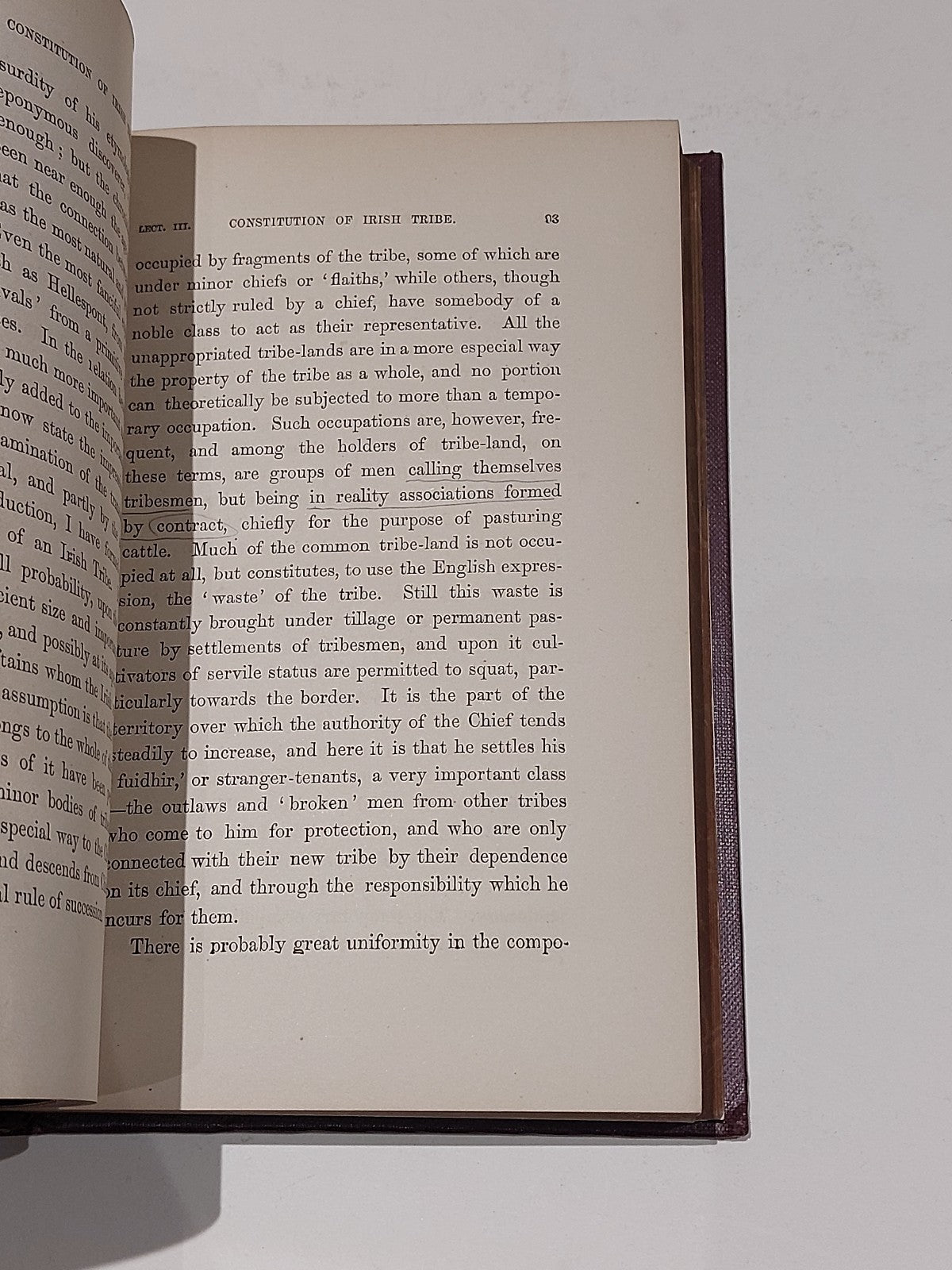 Lectures on the Early History of Institutions (1893) Henry Sumner Maine Hb Book3