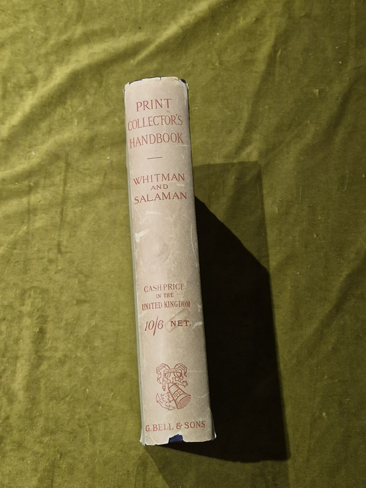 Print Collector's Handbook, Whitman and Salaman, 6th edition, 1912, with DJ2