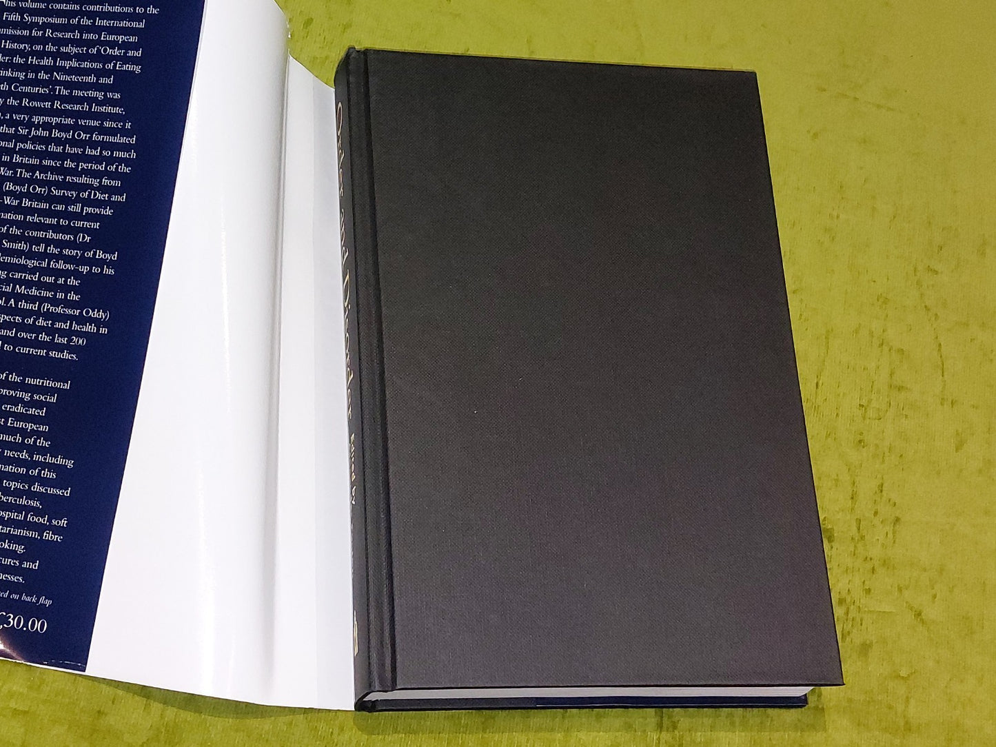 Order and Disorder: Health Implications of Eating & Drinking (2000) A Fenton Hb2