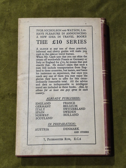 Holland on Ten Pounds | Sydney A Clark 19361