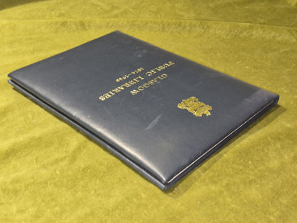 Glasgow Public Libraries 1874-1966 (pub. 1966) Glasgow Corporation1