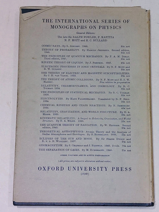 The Pulsation Theory Of Variable Stars by Svein Rosseland (1949)1