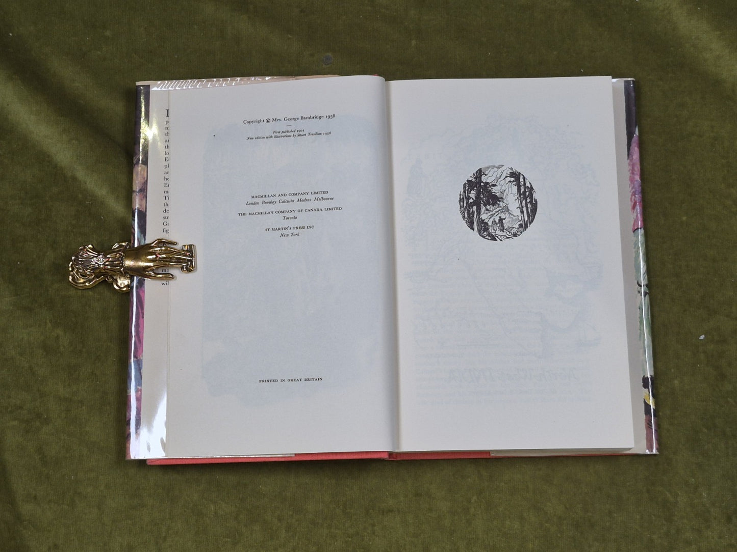 Kim by Rudyard Kipling illus. Stuart Tresilian 1958 Macmillan HB DJ3