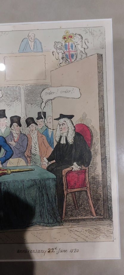 George Cruikshank, Benbow Pub 1820 PERSECUTION OF THE SAINTS Political Satirical6