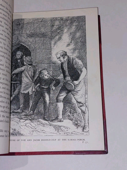 Tom Brown's School Days By An Old Boy (1869) [Macmillan & Co] Quarter Leather Hb4