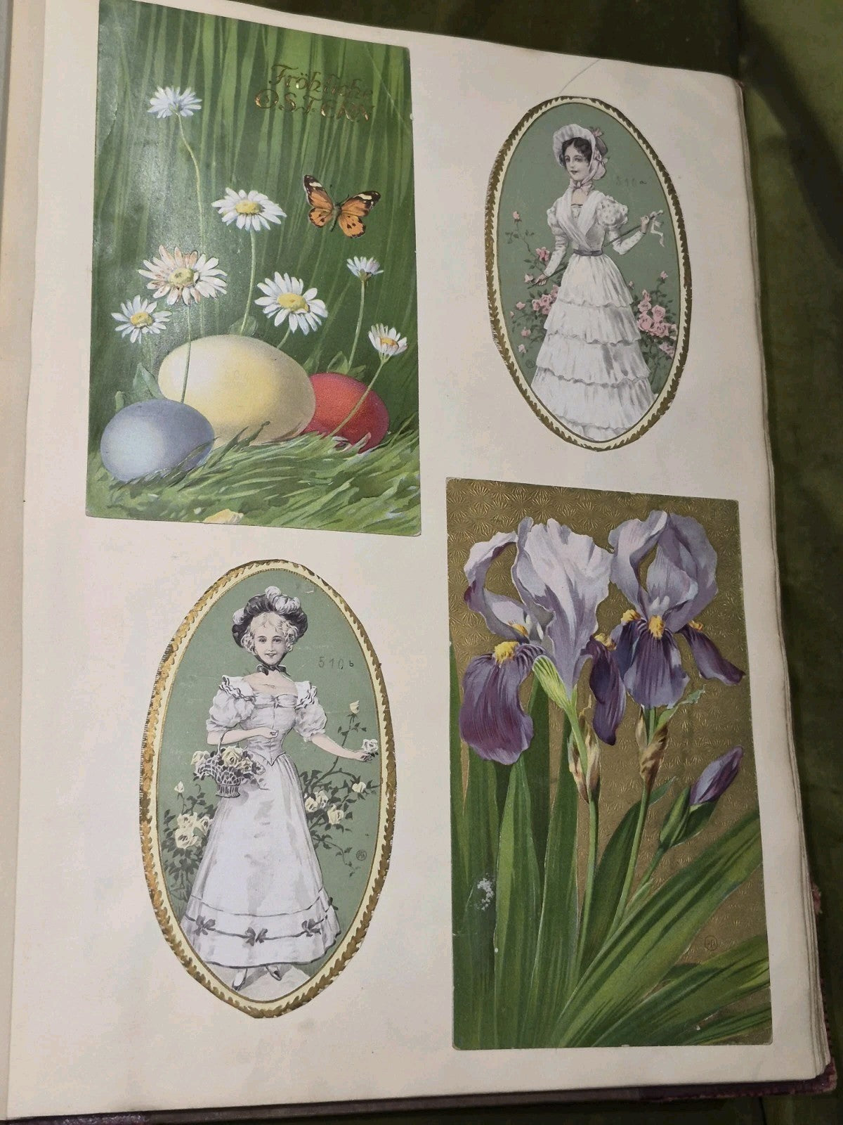 Edwardian Scrapbook Louis Wain & Fashion plates Full 80 pages  ephemera 16x11"9