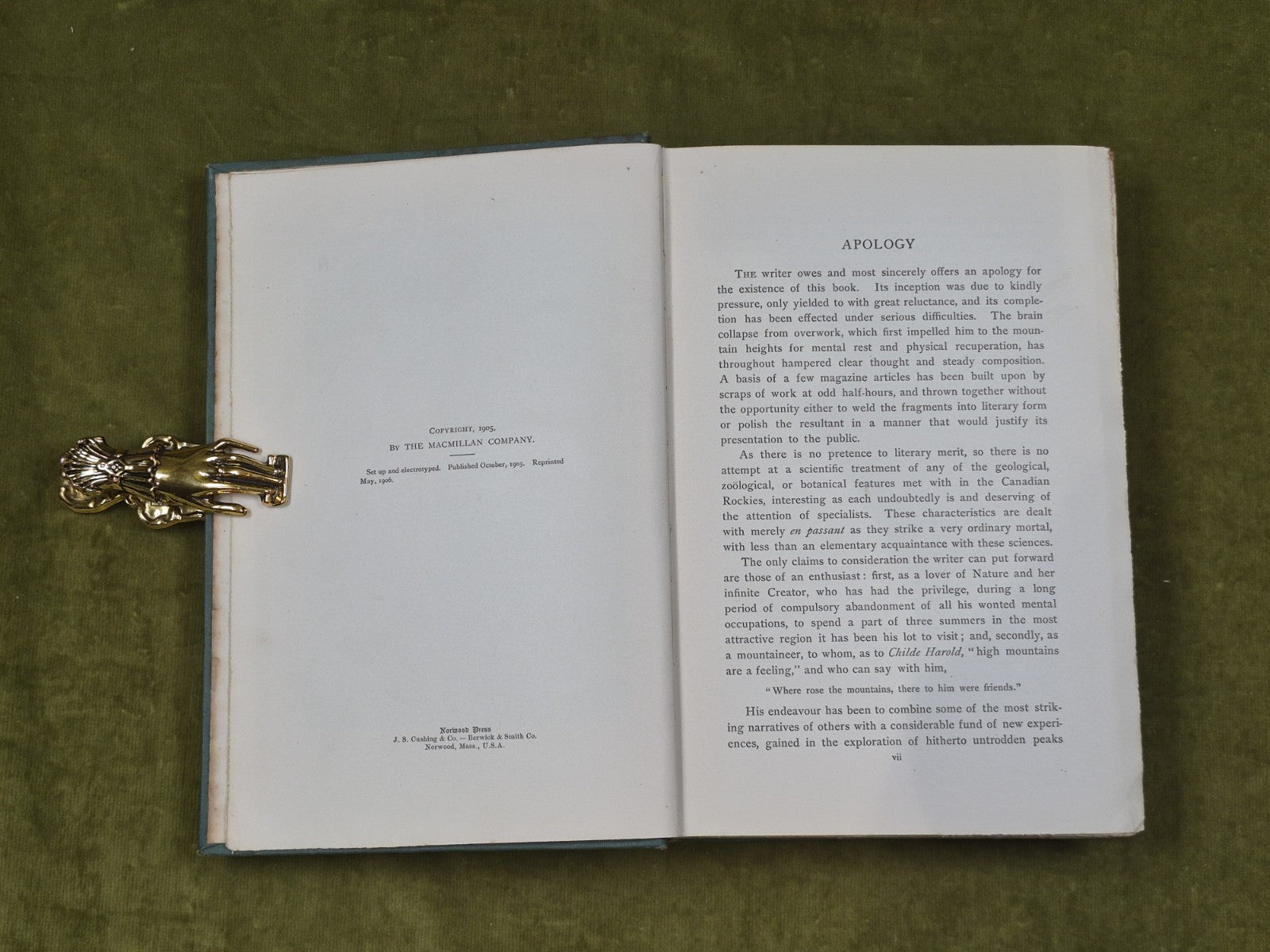 IN THE HEART OF THE CANADIAN ROCKIES - James Outram , Macmillan  1906 1st/2nd5