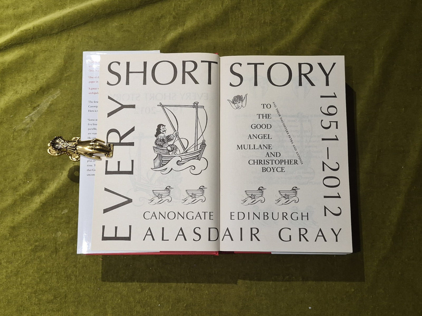 Every Short Story by Alasdair Gray 1951-2012 , Canongate 2012 1st HB DJ4