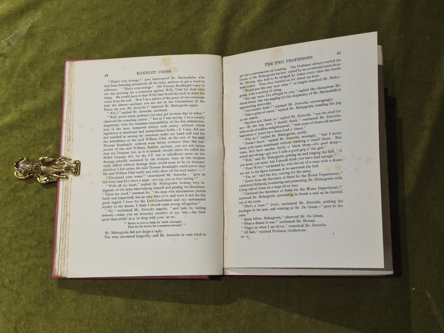 Handley Cross or Mr Jorrock's Hunt - R S Surtrees , Edward Arnold in 2 Volumes6