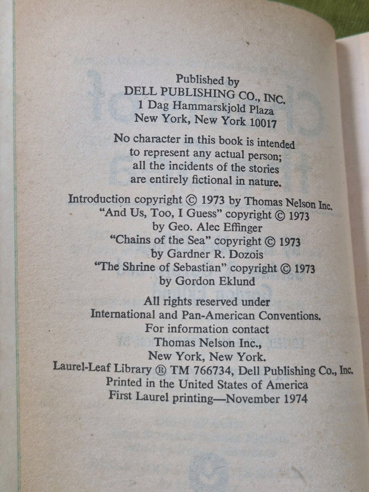 Chains of the Sea First Edition Robert Silverberg 1974 Laurel-Leaf Library4
