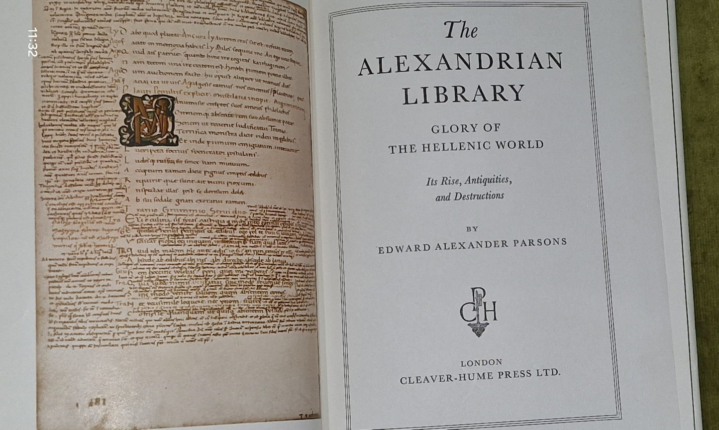 The Alexandrian Library by Edward Alexander Parsons [Cleaver-Hume] 1952 1st Ed6