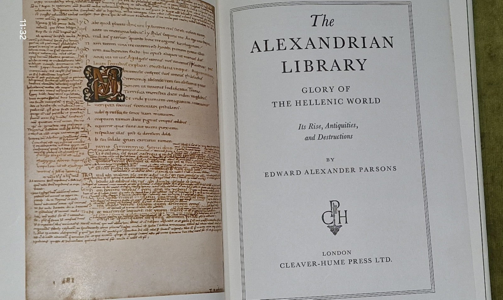 The Alexandrian Library by Edward Alexander Parsons [Cleaver-Hume] 1952 1st Ed6
