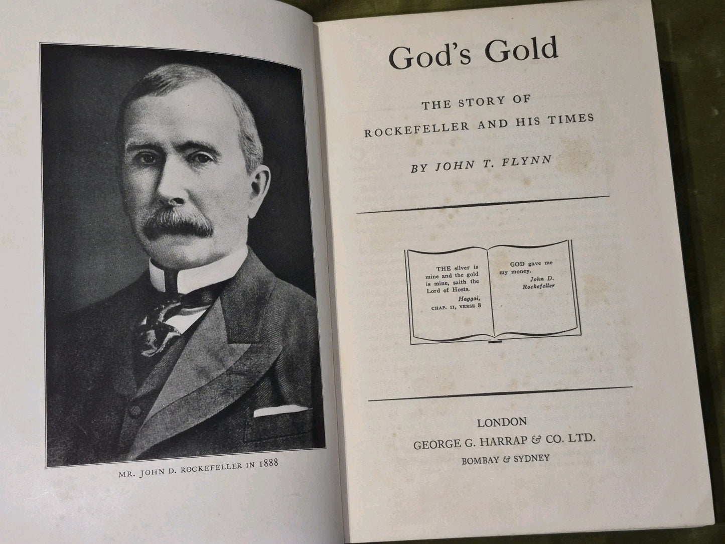God's Gold The Story of Rockefeller and His Times (1933 First UK Edition) Flynn3