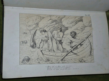 Divina Commedia Dante illustrated by Luigi Ademollo copper plates Devine Comedy14
