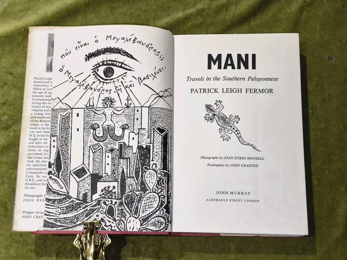 Mani Travels in the Southern Peloponnese - Patrick Leigh Fermor , 1958 1st/1st 7