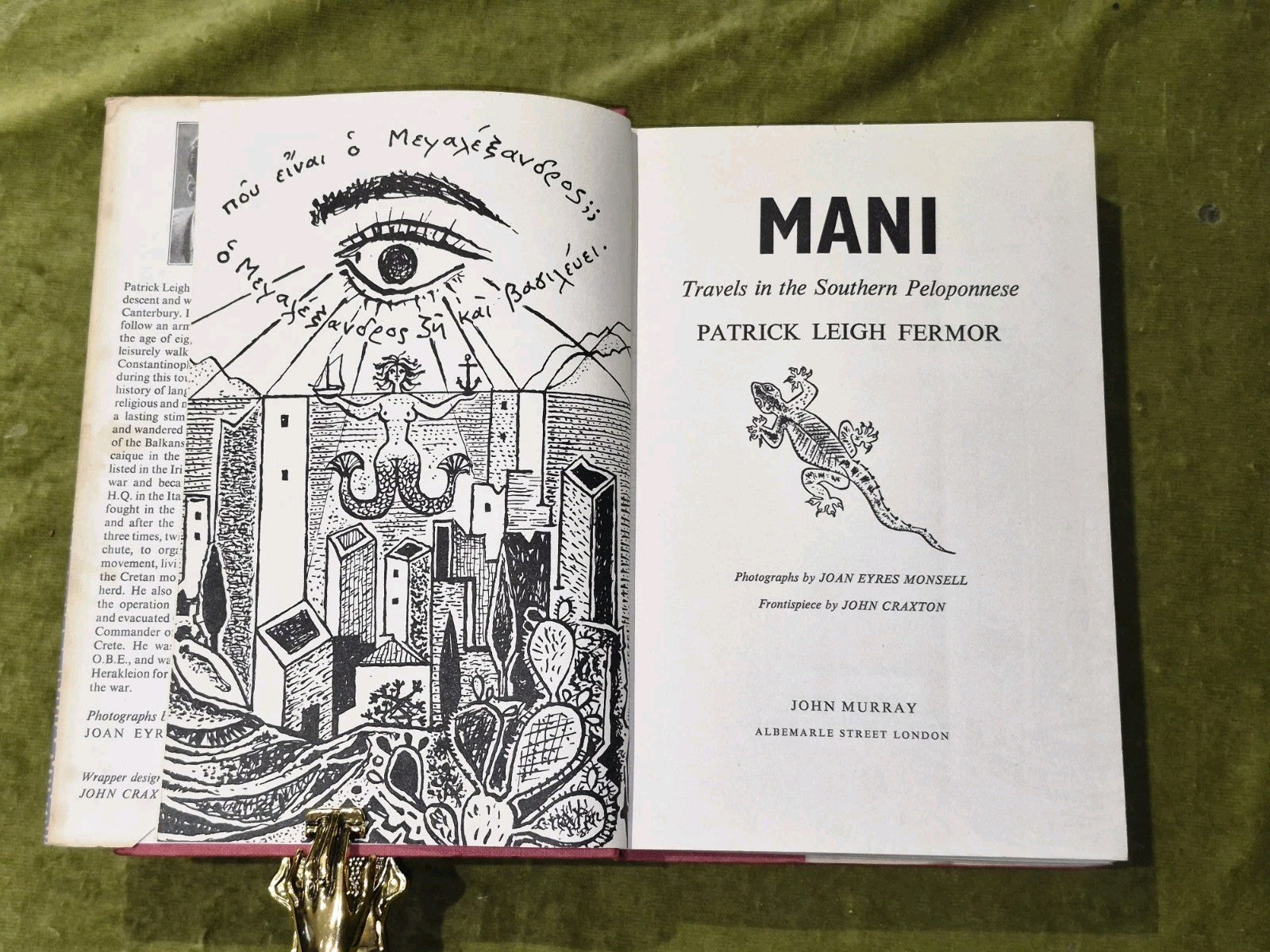 Mani Travels in the Southern Peloponnese - Patrick Leigh Fermor , 1958 1st/1st 7