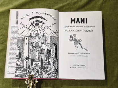 Mani Travels in the Southern Peloponnese - Patrick Leigh Fermor , 1958 1st/1st 7
