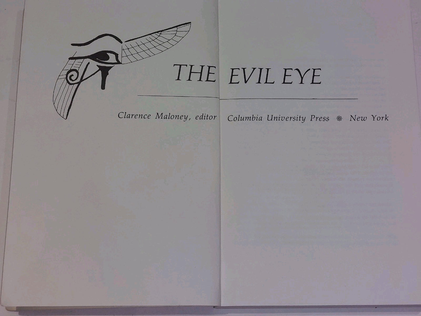 The Evil Eye edited by Clarence Maloney (1976)2