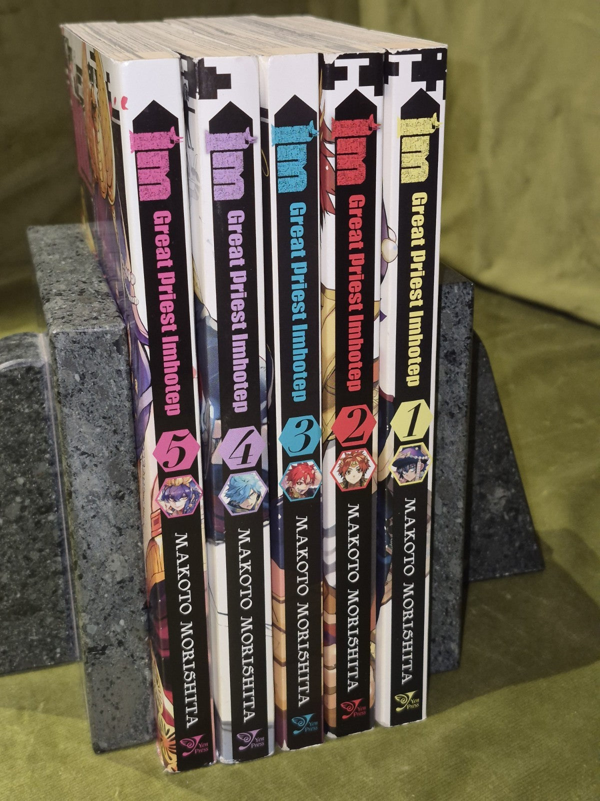 Great Priest Imhotep Volumes 1 to 5 Makoto Morishita (2017) Yen Press0