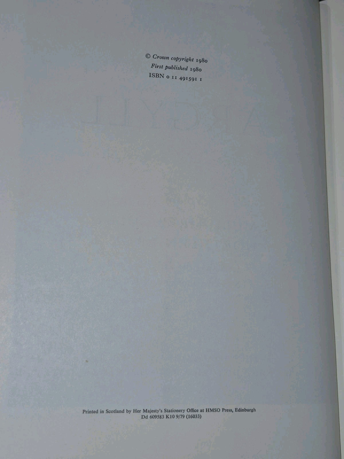 Argyll An Inventory of the Ancient Monuments Volume 3 Mull Tiree Coll Royal Comm9