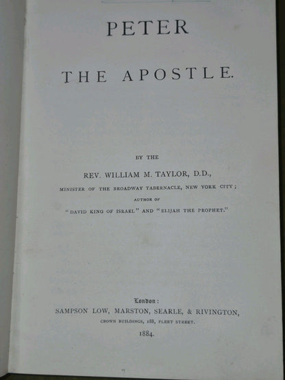 Rev William M Taylor Bible Biographies Set Joseph Ruth Elijah Daniel Peter10