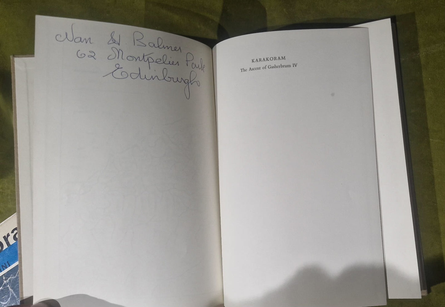 Karakoram The Ascent of Gasherbrum IV by Fosco Maraini Hardcover 1961 1st Ed.4