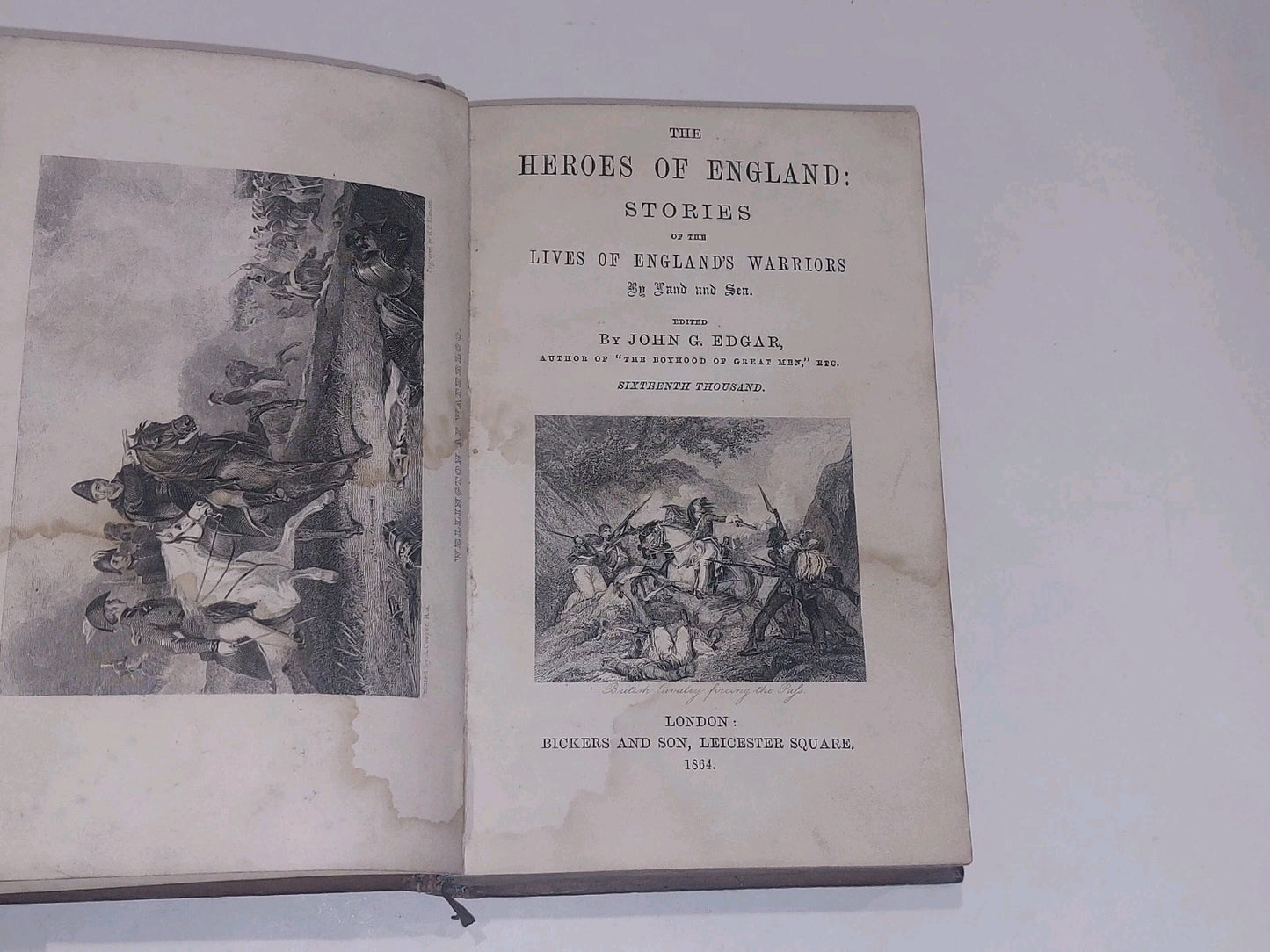 The Heroes Of England By John Edgar (1864) Fine Binding Leather Book4