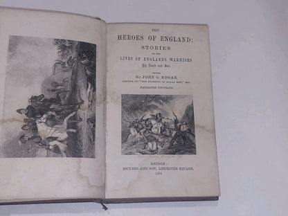 The Heroes Of England By John Edgar (1864) Fine Binding Leather Book4