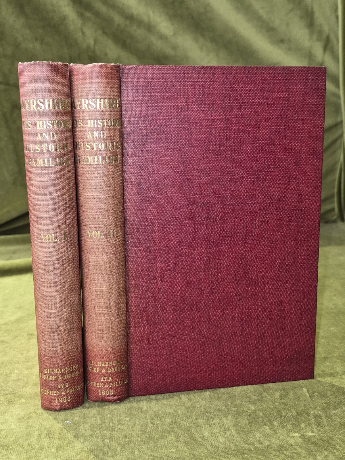 Ayrshire Its History and Historic Families William Robertson two volumes0