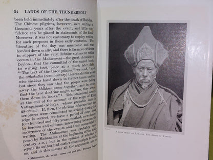 Lands of The Thunderbolt By Ronaldshay, 1st Ed. 1923 with FoldOut Map5