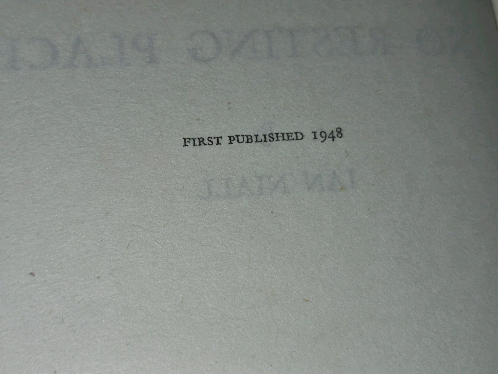 No Resting Place By Ian Niall First Edition 19486