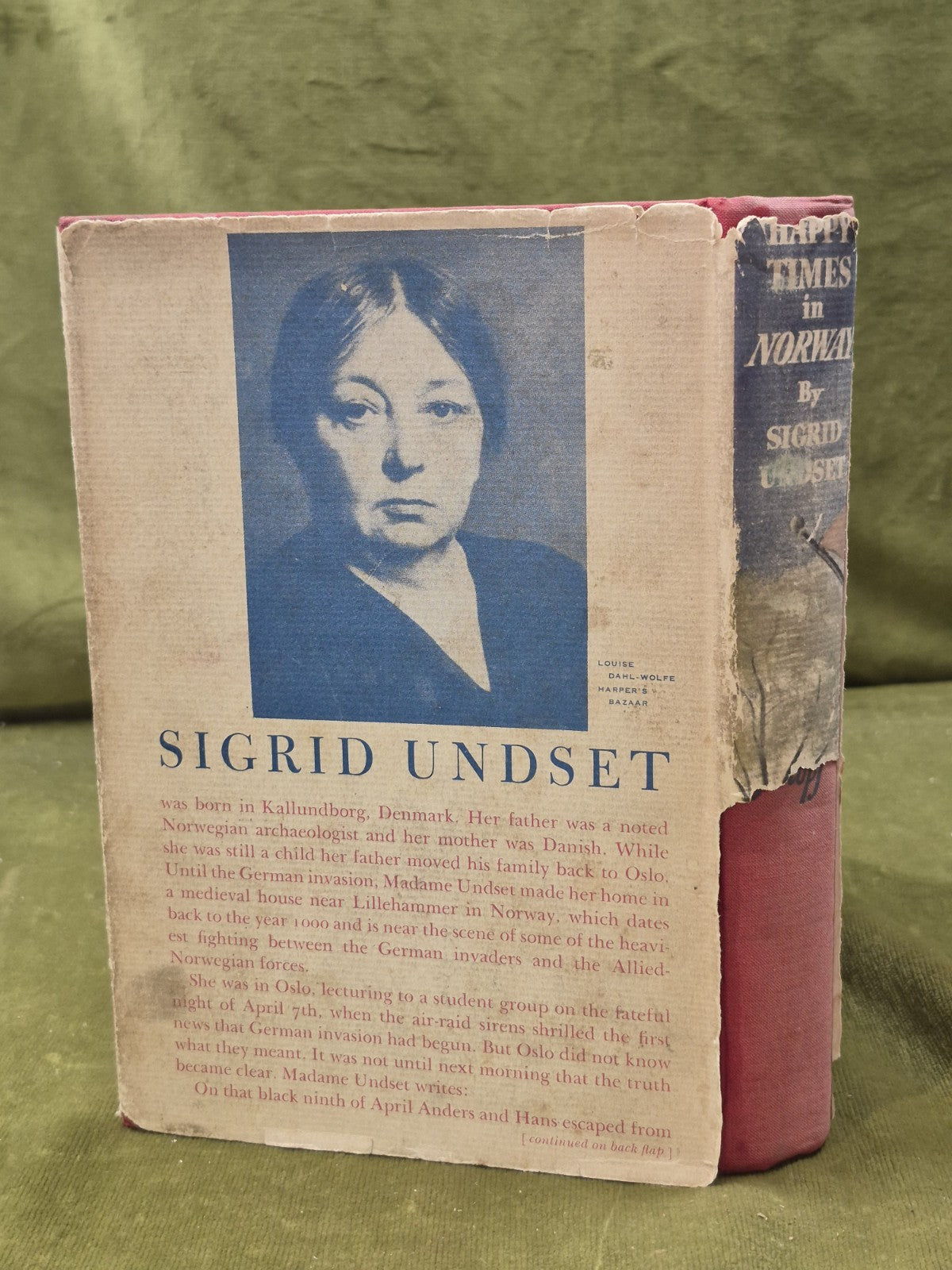 Happy Times in Norway First Edition Sigrid Undset 19421