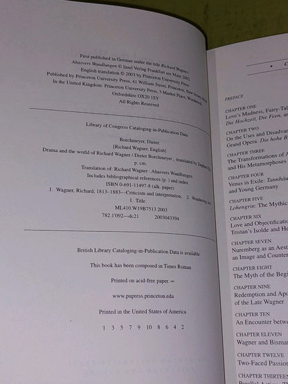 Drama and the World of Richard Wagner by Dieter Borchmeyer 2003 Hb Book4