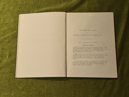 John Watson Souvenir of a tour Egypt Palestine Syria America Canada 1872 Signed10