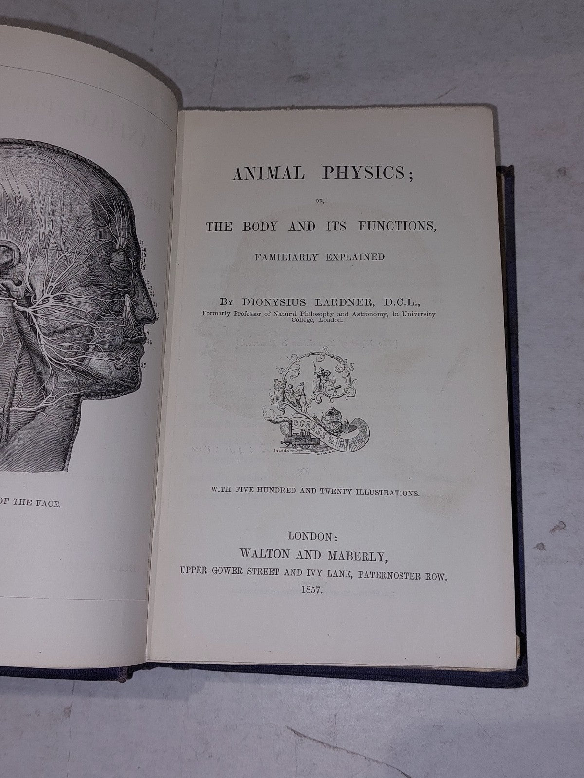 Animal Physics Book or Body & Its Functions, Medicine, (1857) Dionysius Lardner 4