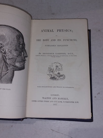 Animal Physics Book or Body & Its Functions, Medicine, (1857) Dionysius Lardner 4