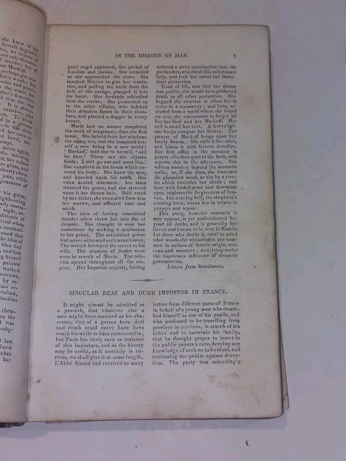 Remarkable Events In The History Of Man - Rev Joseph Watts (1825) 1/4 Leather Hb6