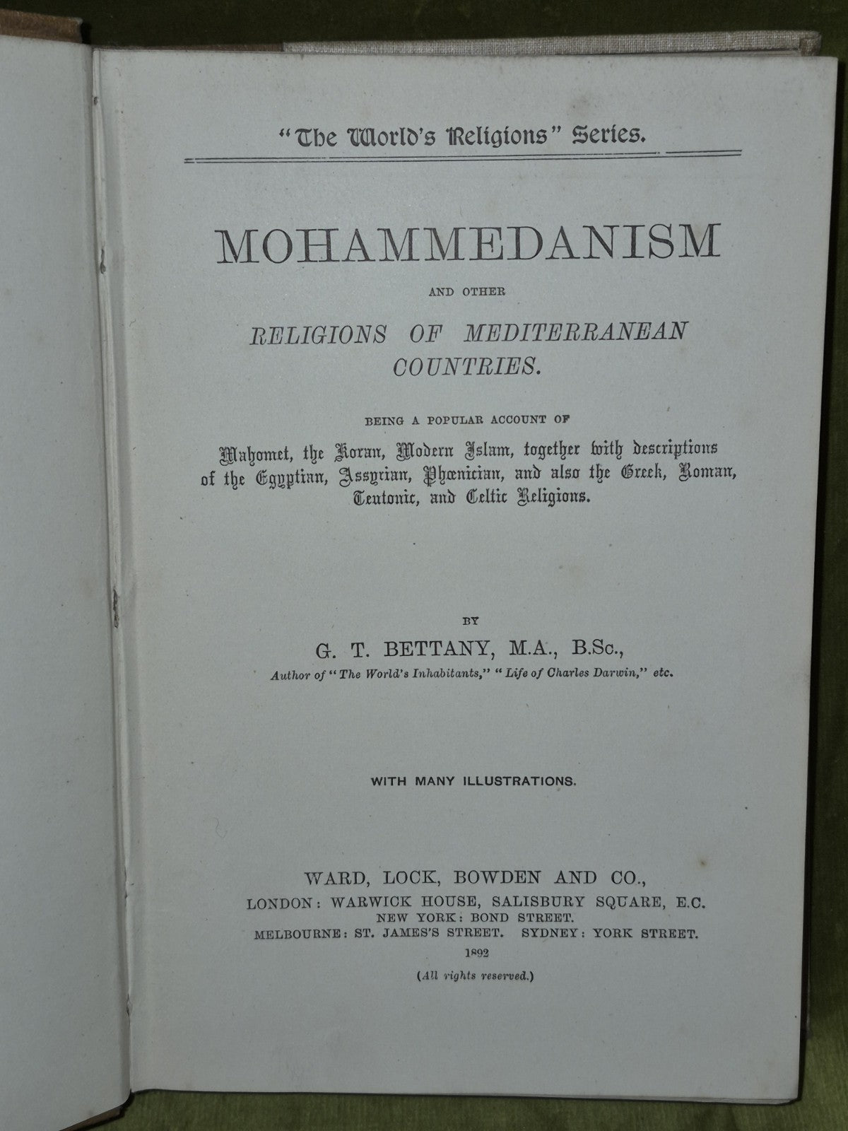 Mohammedanism and other Religions of Mediterranean Countries (1892) Bettany4