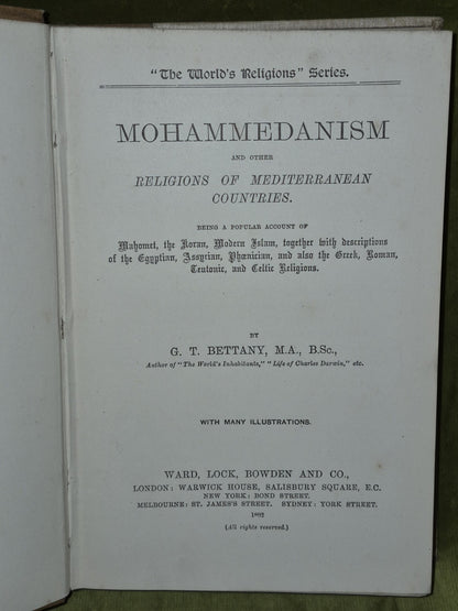 Mohammedanism and other Religions of Mediterranean Countries (1892) Bettany4